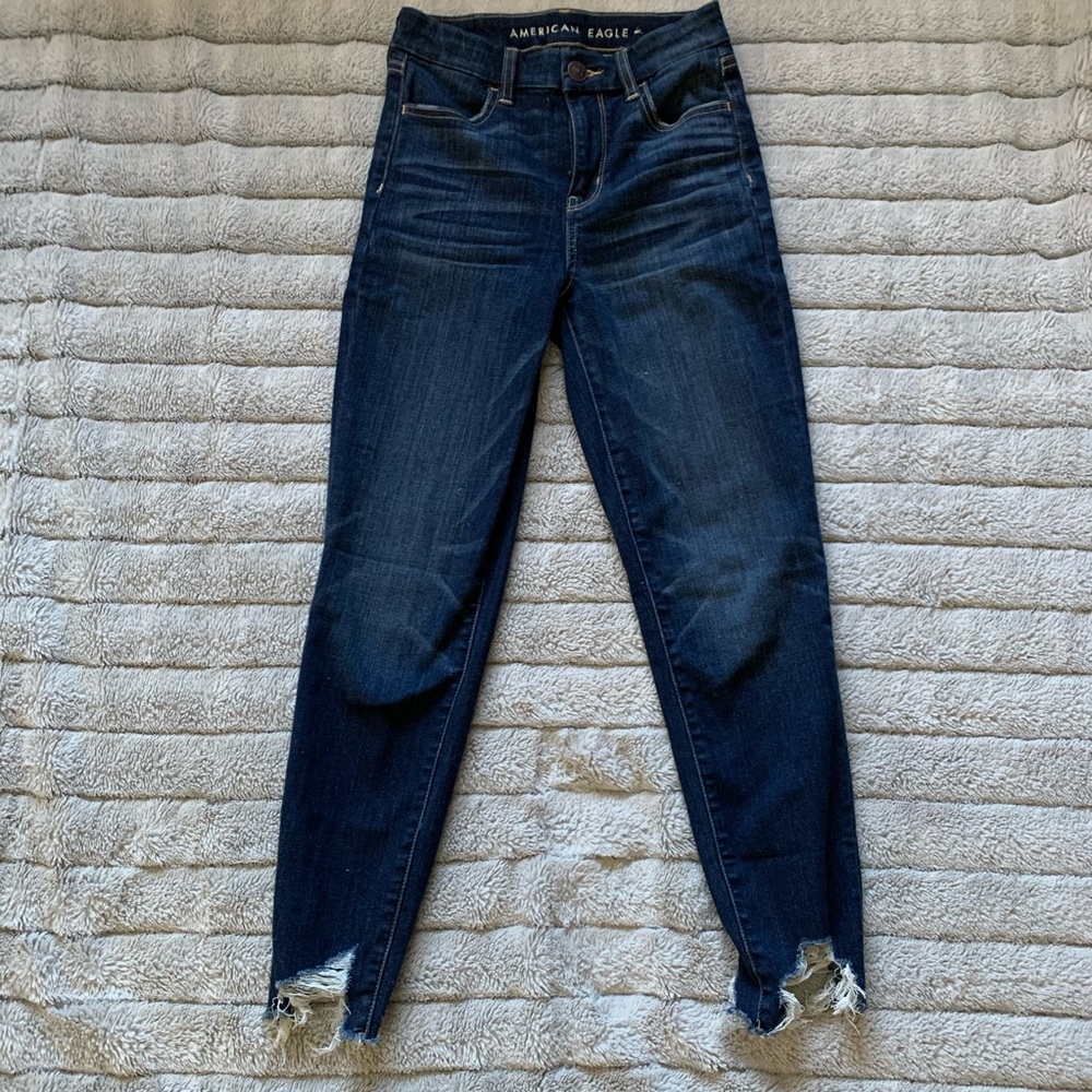 NWT AE Next Level Curvy High Waisted Jegging Crop
